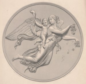 Ochtend, getekend door F. R. Roffe (fl.1850-63), gegraveerd door William Callio Roffe (1817-89), midden 19e eeuw (reproductie van gravure)