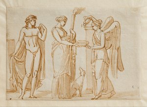 Bacchus, Diana en Overwinning () door Bertel Thorvaldsen