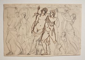 Bacchus Processie door Bertel Thorvaldsen