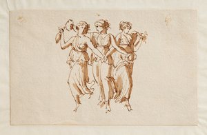Drie Dansende Bacchanten door Bertel Thorvaldsen