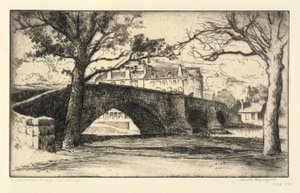 Musselburgh Bridge, Edinburgh door Bertha E. Jaques
