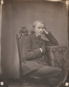 Johannes Brahms, Leipzig, 1853 (foto) door Bertha Wehnert Beckmann