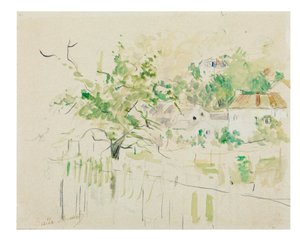Bougival door Berthe Morisot