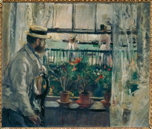 Interieur, Isle of Wight door Berthe Morisot