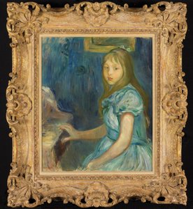 Lucie Léon aan de Piano door Berthe Morisot
