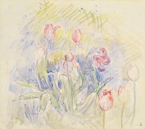 Tulpen, 1890 door Berthe Morisot