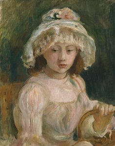 Jong Meisje met Hoed door Berthe Morisot