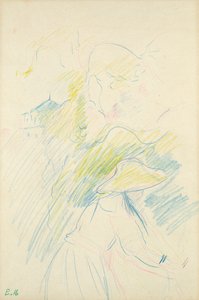 Jong Meisje in de Tuin, 1888 door Berthe Morisot