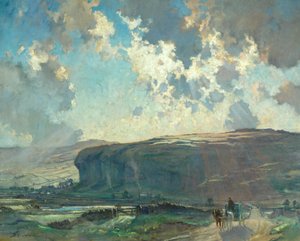 Zijne Majesteits Post, Kilnsey Crag door Bertram Priestman