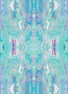 Aqua, 2014 (gemengde techniek, digitale print) door Beth Travers