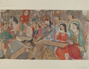 Station van het Kruis nr. 9: Jezus valt voor de derde keer, c. 1936