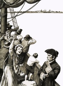 David Thomson deelde niet in de algemene opwinding toen het schip Nova Scotia naderde door Bill Lacey