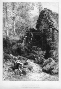 Een oude Engelse molen, 19e eeuw door Birket Foster