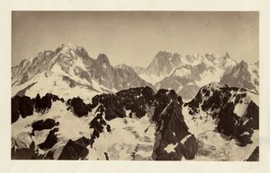 [Uitzicht op de Alpen]. door Bisson Frères