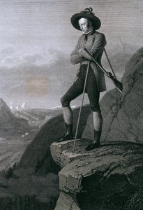 Aartshertog Johann als gemzenjager door Blasius Höfel