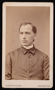Portret van Rev. Joseph Celestine Carrier, voor 1876 door Blessing and Bro