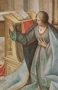 Centrale Schip, Derde Noord Span, Aankondiging, Boccaccio Boccaccino 1516-17, (detail)