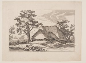 Plaat 12, uit Landschappen met boerderijen