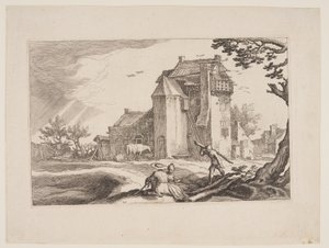 Plaat 15, uit Landschappen met boerderijen