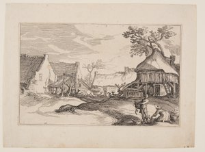Plaat 16, uit Landschappen met boerderijen