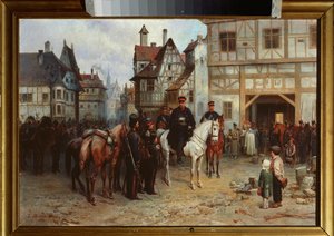 Generaal Gebhard Leberecht von Blücher met de Kozakken in Bautzen door Bogdan Willewalde