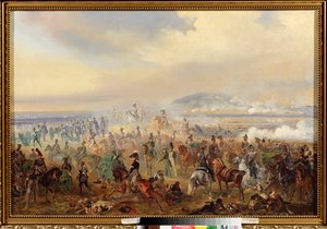 De slag bij Leipzig in oktober 1813 door Bogdan Willewalde
