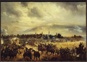 Een scène uit de Hongaarse onafhankelijkheidsoorlog van 1849 door Bogdan Willewalde