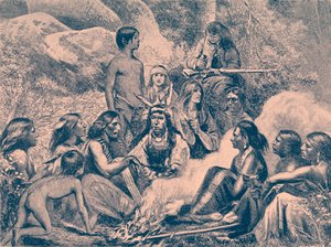 Navajo Indiaans kampement door Bohuslav Kroupa
