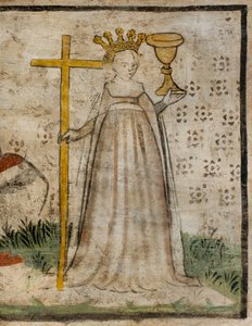 Noord Transept, Altaar van St. Michael de Aartsengel, Achter het altaarstuk de fresco