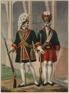 Grenadiers van het Preobrazhensky Regiment in 1732-1738, vroege jaren 1840