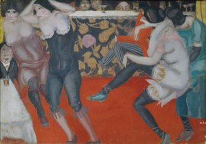 In het Cabaret, 1913 door Boris Dmitrievich Grigoriev