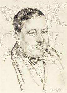 Portret van de kunstenaar Ilya Mashkov door Boris Dmitrievich Grigoriev
