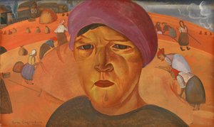 Russische Boerin Uit de serie Les Visages de Russie