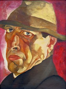Zelfportret, c. 1920 door Boris Dmitryevich Grigoriev