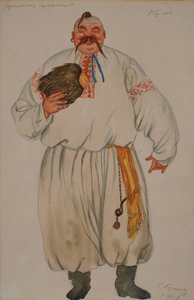 Kostuumontwerp voor de opera De Kermis van Sorochyntsi door Modest Moessorgski