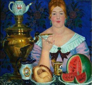 De koopmansvrouw drinkt thee, 1923