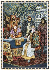 Boris Godunov en zijn Familie, 1927 door Boris Vasilievich Zvorykin