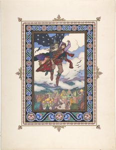 Illustratie voor het Sprookje Marya Morevna, ca. 1925 door Boris Vasilievich Zvorykin
