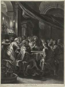 Christus en de apostelen tijdens het Laatste Avondmaal