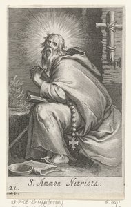 Heilige Ammonius de Grote als kluizenaar