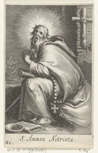 Heilige Ammonius de Grote als kluizenaar