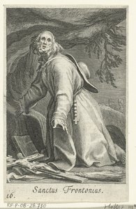 Heilige Frontonius van Egypte als kluizenaar