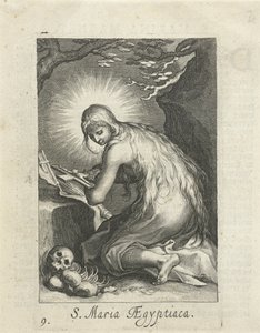 Heilige Maria van Egypte als kluizenares door Boëtius Adamsz. Bolswert