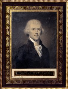 Portret van Thomas Jefferson, president van de Verenigde Staten van 1801 tot 1809