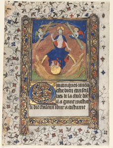 Blad uit een Getijdenboek: Christus in Oordeel, ca. 1415