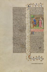De zelfmoorden van Meleager en Althea door Boucicaut Master