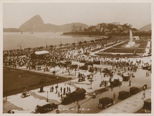 Tuinen van Gloria, Rio de Janeiro (z/w foto) door Brazilian Photographer