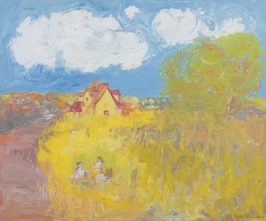 Zomerhuisje, Witte Wolken door Brenda Brin Booker