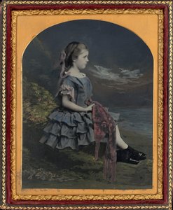 Portret van een Meisje door British 19th Century