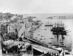 Ingang van de Grote Haven, Malta, ca. 1880